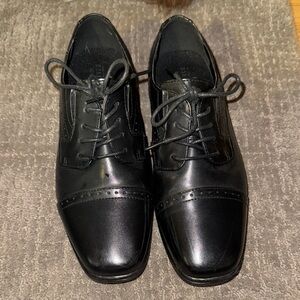 Black Leather Oxford Shoes